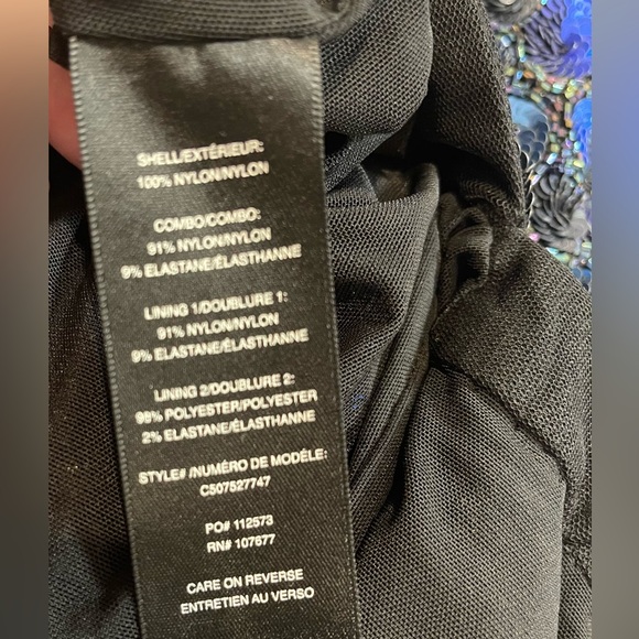 Alice + Olivia “Ivana” Blue Sequin & Beaded Midi Dress Size 4 - Picture 9 of 13